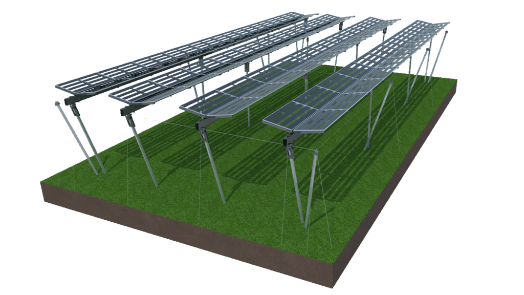 Agri-PV - Agri-Photovoltaik -Anlagen Rendering Secure 020